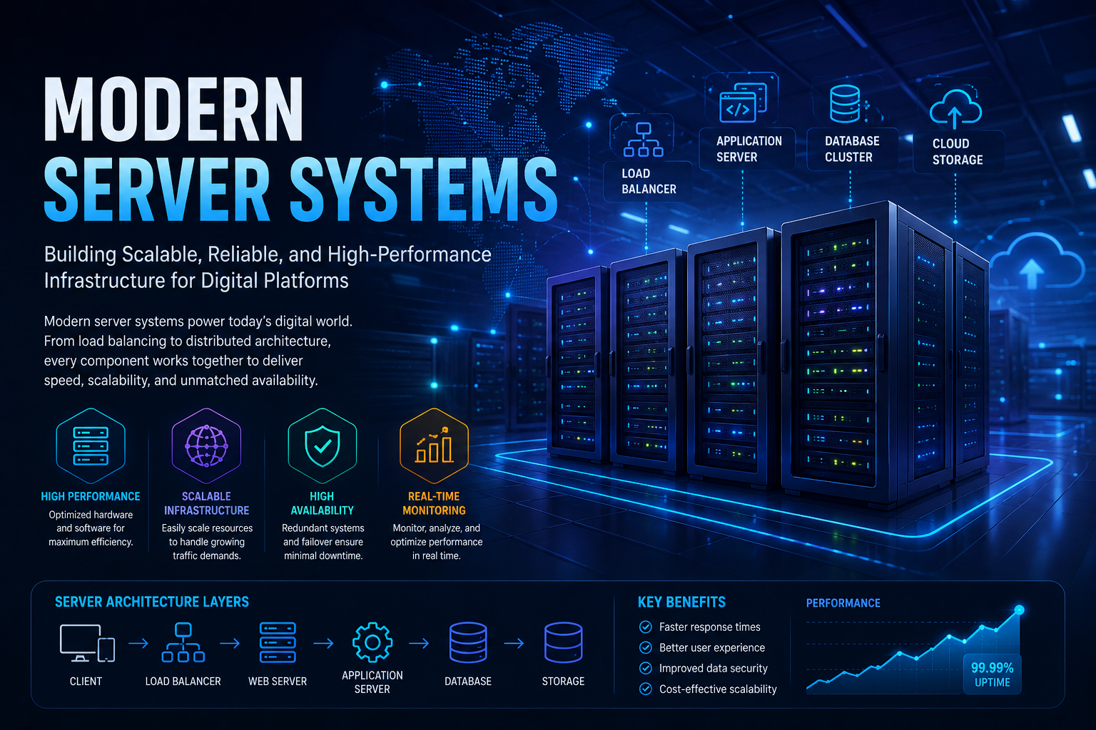 Modern Server Systems untuk Infrastruktur Platform Digital Skala Besar